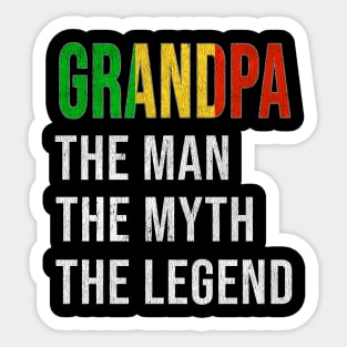 Grand Father Malian Grandpa The Man The Myth The Legend - Gift for Malian Dad With Roots From  Mali Sticker